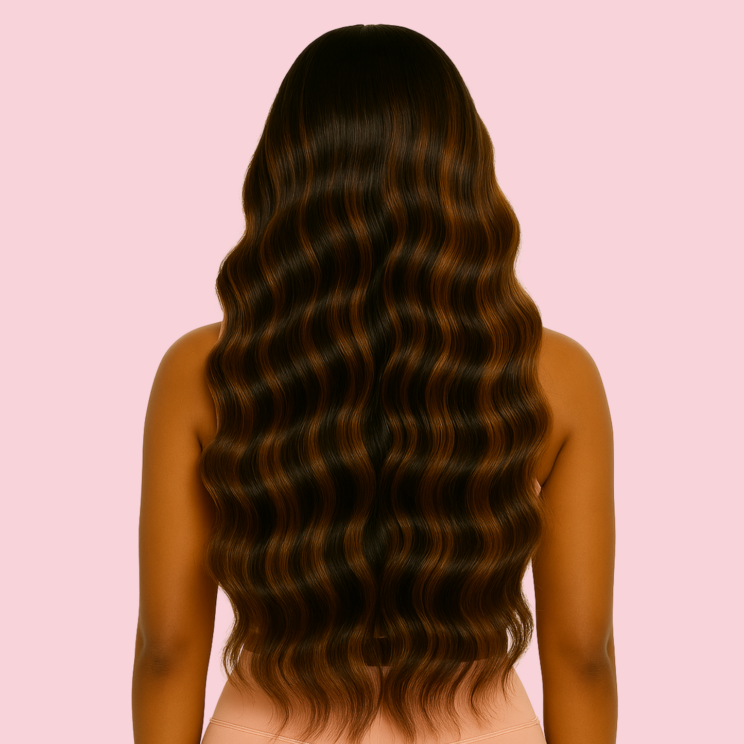 P4/30 Auburn Highlight Body Wave Lace Front Wig – 22” Brazilian Remy Human Hair (13x6 HD Lace)