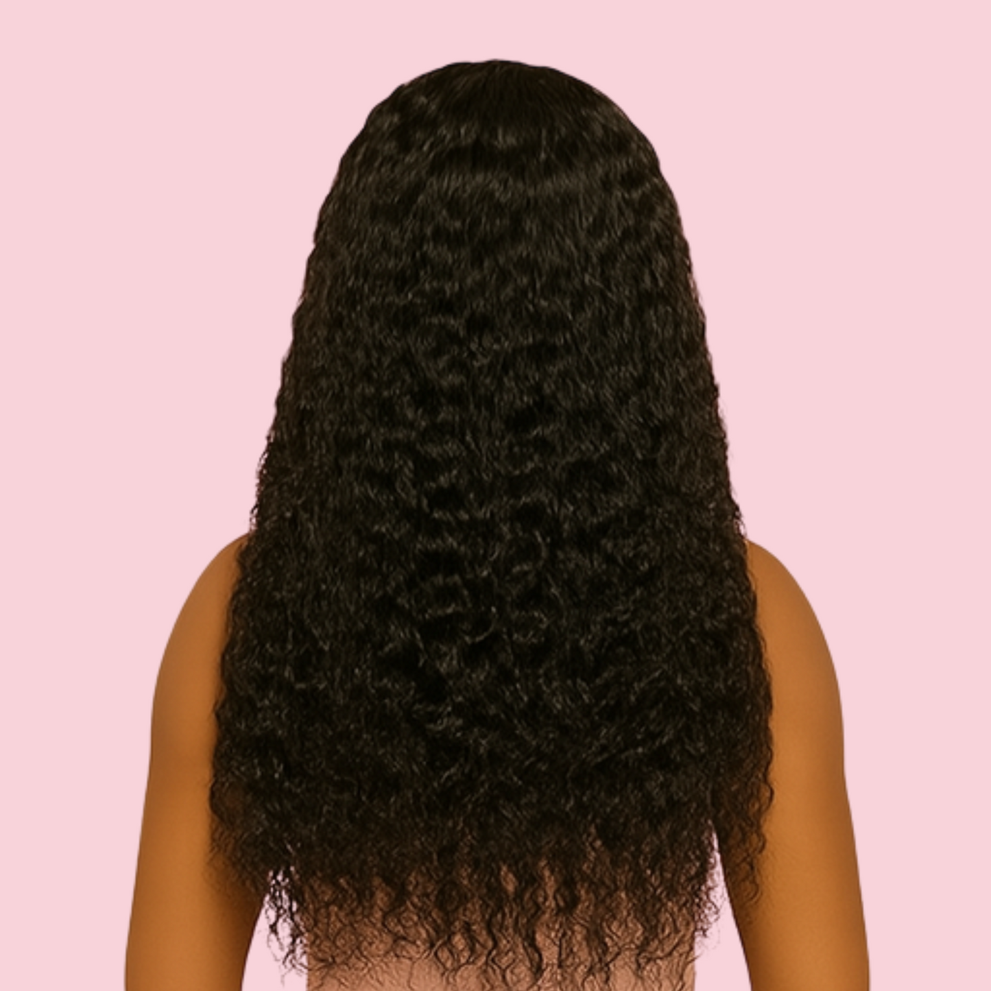 Deep Wave HD Lace Front Wig – 36” 13x6 Lace Frontal Human Hair Wig, 200% Density, Pre-Plucked & Glueless