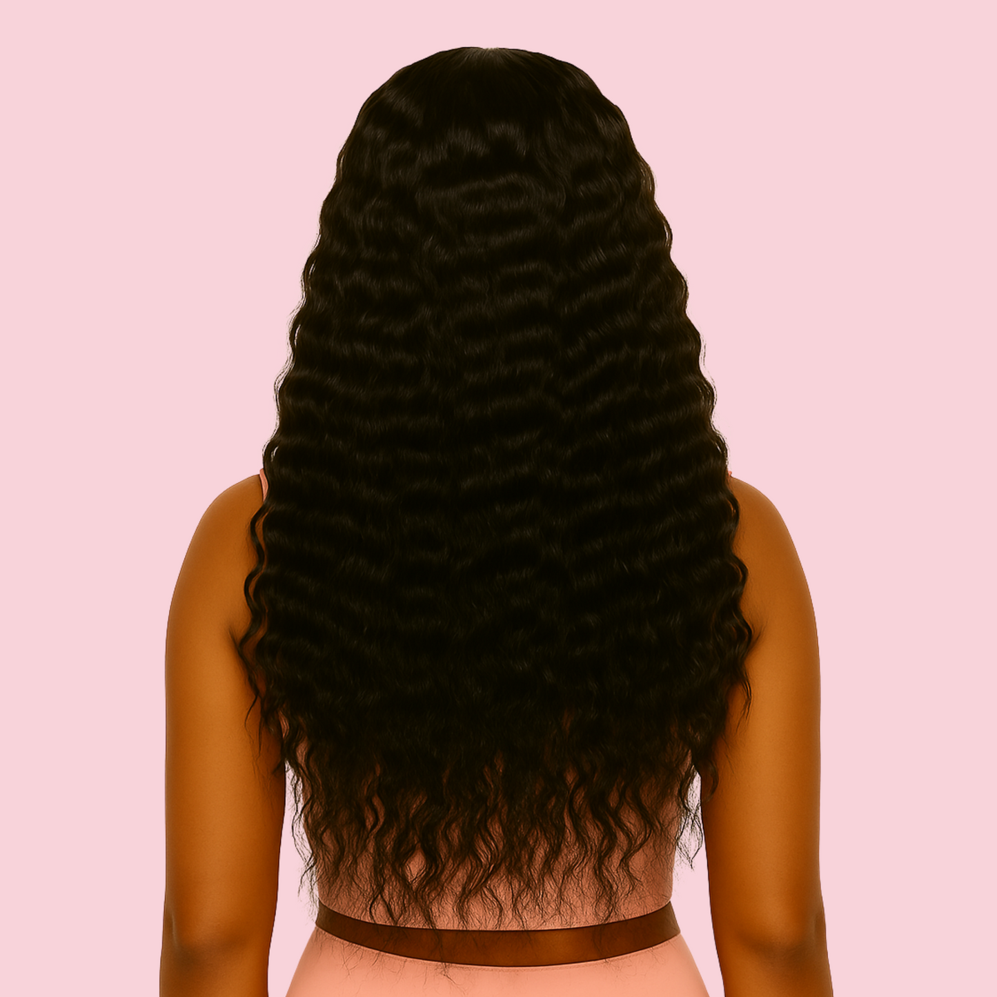 Deep Wave HD Lace Front Wig – 13x6 Glueless Human Hair Wig (32")
