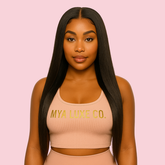 20” Straight Glueless Wig – 5x5 HD Lace, Pre-Plucked & Pre-Cut, 210% Density, Wear & Go