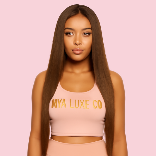 22” 5x6 Glueless Brazilian Human Hair Straight Lace Front Wig – 220% Density Pre-Plucked & Pre-Cut Lace