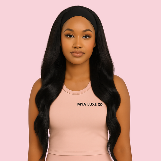 26” Body Wave Headband Wig – Glueless Human Hair Wear-and-Go Unit