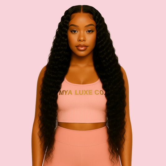 Deep Wave HD Lace Front Wig – 13x6 Glueless Human Hair Wig (32")