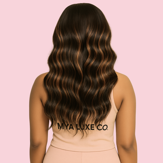1B/30 Highlight Body Wave HD Lace Front Wig – 22” Glueless 13x6 Human Hair Wig with Baby Hairs
