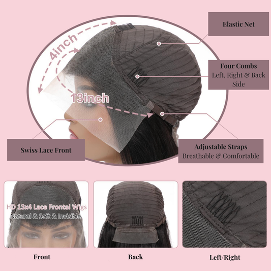30” Deep Wave HD Lace Front Wig – 200% Density, 13x4 Transparent Lace, Glueless, Pre-Plucked & Ready-to-Wear | Mya Luxe Co.