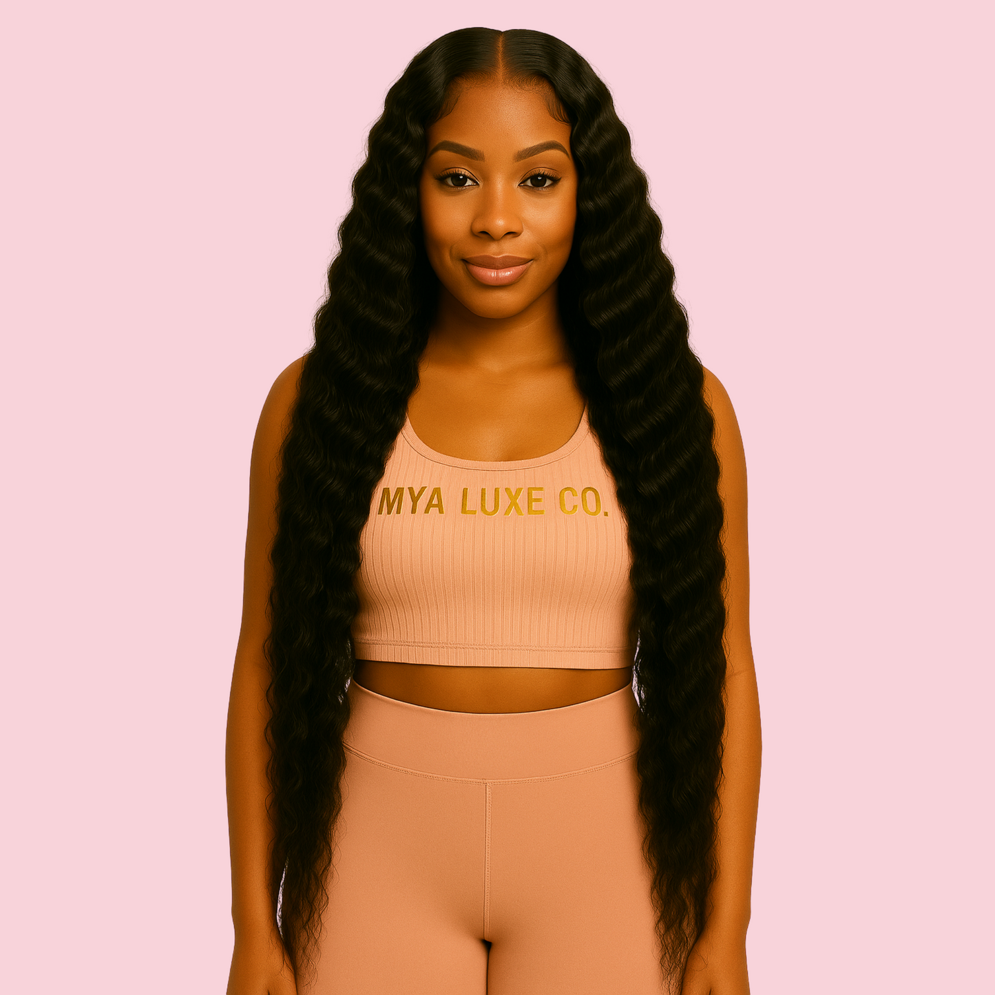 32” Deep Wave Wig – 13x6 HD Lace, Glueless, 180% Density, Pre-Plucked & Baby Hairs | Mya Luxe Co.